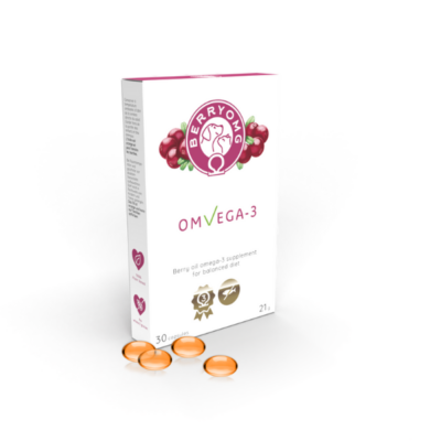 OMvEGA-3 – kalaöljytön omega-3-ravintolisä - 30 kapselia